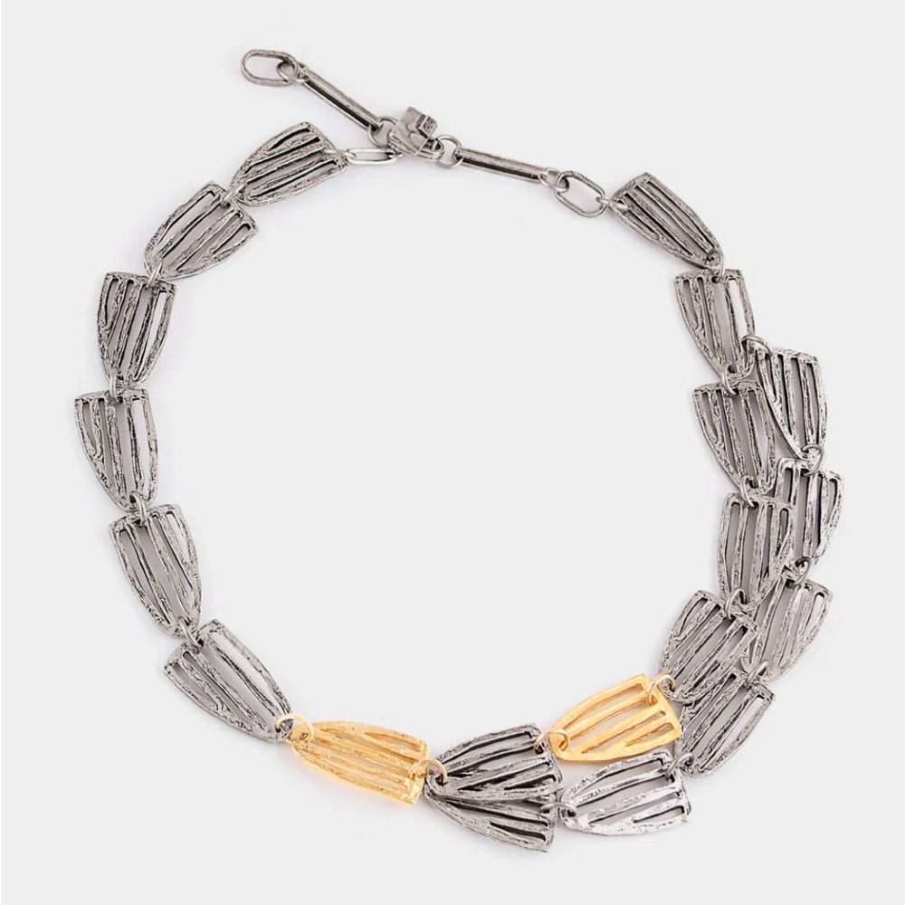 ANNE-MARIE CHAGNON GALVIA 01 TWO-TONE NECKLACE